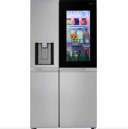 LG 27 Cu. ft. Side by Side Refrigerator w/ InstaView, Stainless Steel (LRSOS2706S)