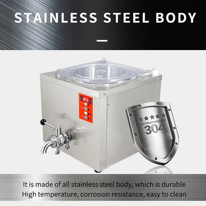 Kolice Commercial Milk Pasteurization Machine, Gelato ice Cream Mix Pasteurizer, Juice Pasteurization Machine,Sterilization Dairy Equipment
