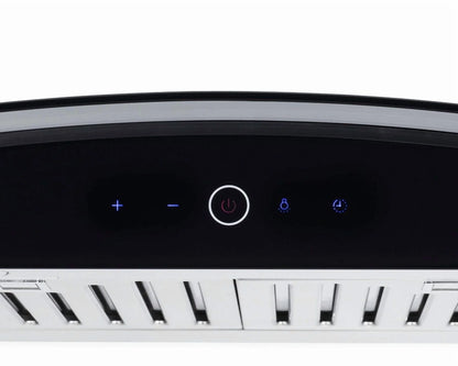 Hauslane|Chef Series WM-639 30-inch Wall Mounted Range Hood | Contemporary Design Professional Suction | Dishwasher Safe Baffle Filters, 3 Speed Settings, Touch Control Panel