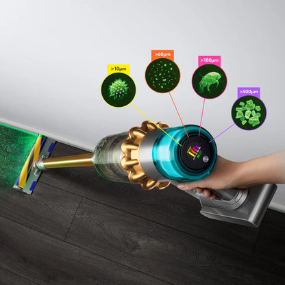 Restored Premium Dyson V15 Detect Vacuum | Iron/Gold (Refurbished)