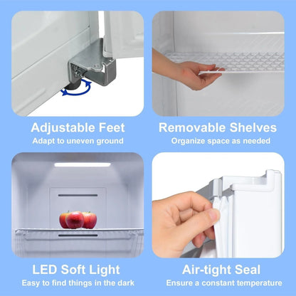 Smeta 13.8 Cuft Dual Mode Digital Control Convertible Uprigh Freezer/Refrigerator