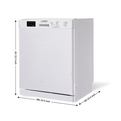 Equator Europe 24" Built in 14 place Dishwasher in Stainless