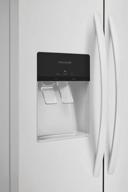 Frigidaire FRSS2623AW 26 Cu. Ft. 36'' Standard Depth Side-by-Side Refrigerator, White