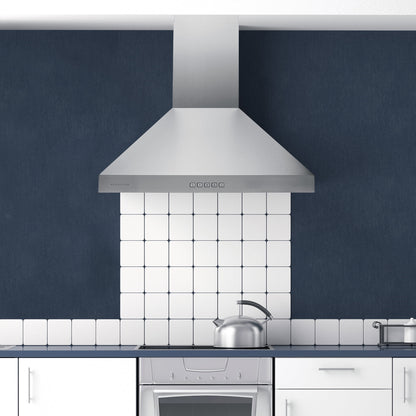 Hauslane Chef Series PRO Model WM-530 36" Wall Mount Chimney Range Hood 120 Volts Ducted or Ductless in Stainless Steel