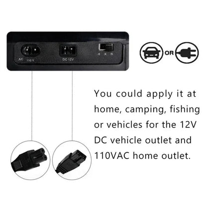 CAMOTUSE 12V Electric Fridge Cooler Truck Thermoelectric Freezer Car Iceless Refrigerator