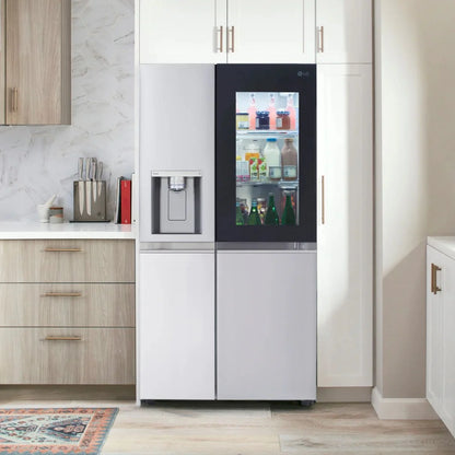 LG 27 Cu. ft. Side by Side Refrigerator w/ InstaView, Stainless Steel (LRSOS2706S)