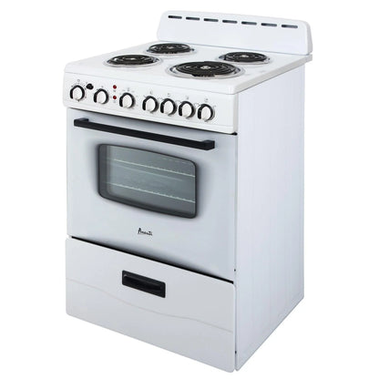 Avanti 24 Inch 2.6 cu ft Double Oven Electric Range in Black