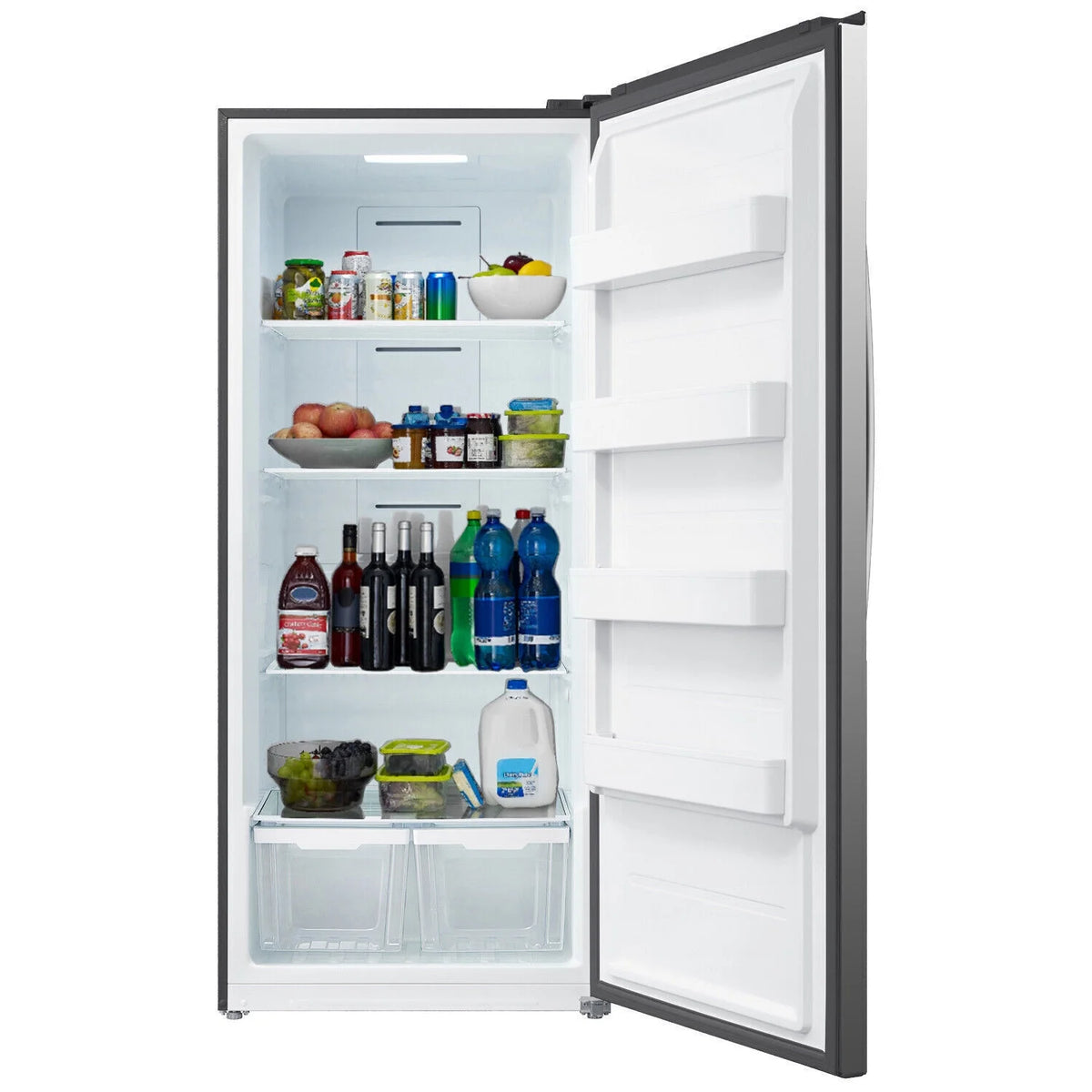 Smad 17.5 Cu ft Upright Freezer Large Capacity Fridge Refrigerator Frost Free Home Stainless Steel