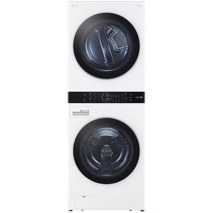 LG WKGX201HWA 27 inch White WashTower Laundry Center with 4.5 cu. ft. Washer and 7.4 cu. ft. Gas Dryer