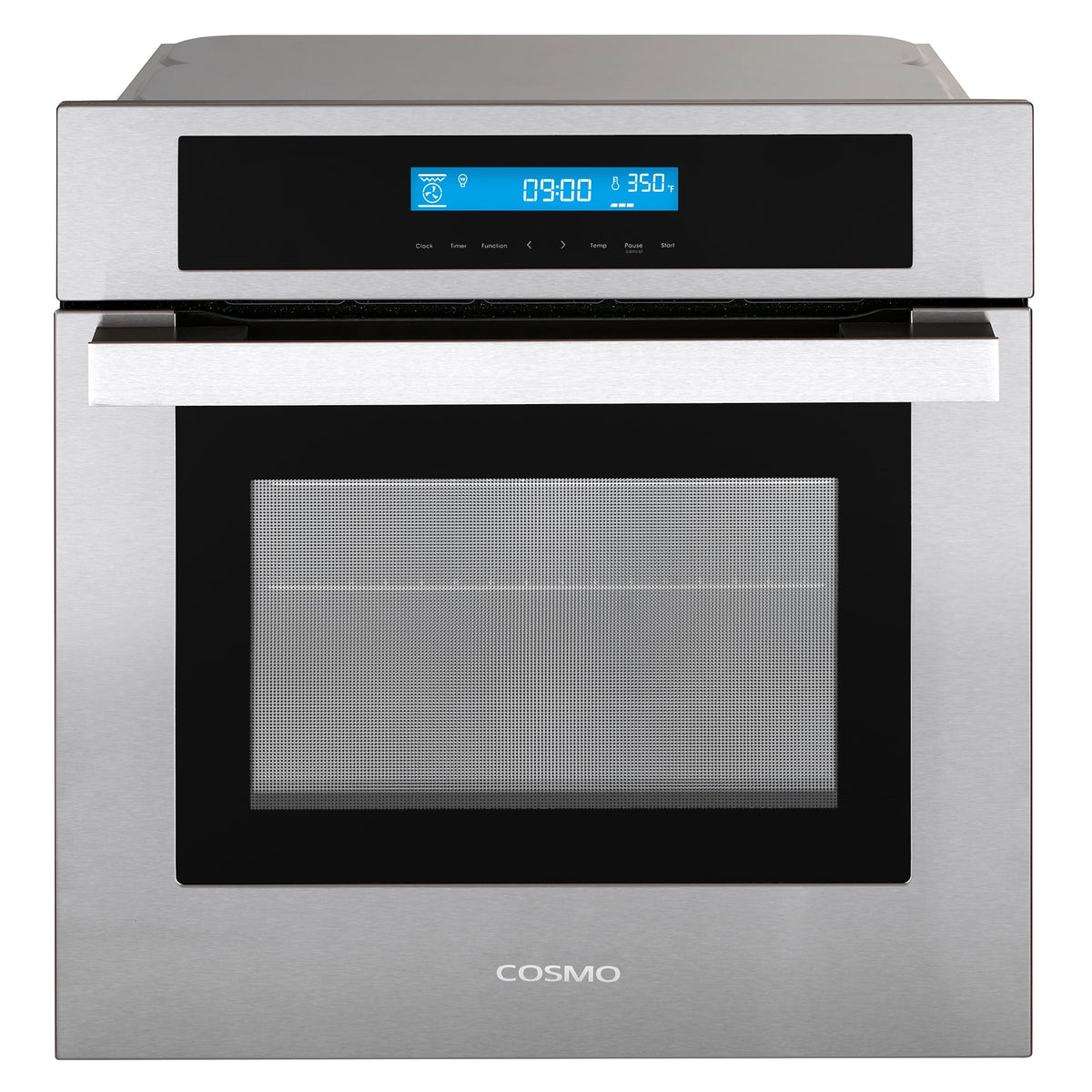 Cosmo 5 Piece Kitchen Appliance Package With 30" Electric Cooktop 24" Single Electric Wall Oven 30" Over-the-range Microwave French Door Refrigerator & 24" Built-in Fully Integrated Dishwasher