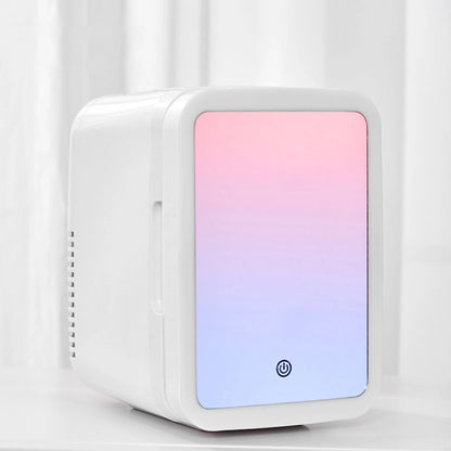 tzyudk White Mini Refrigerator 4L Quiet Heating Freezing Portable Compact Fridge For Home Car Student Dormitory Us Plug 110V Affordable Useful Plastic