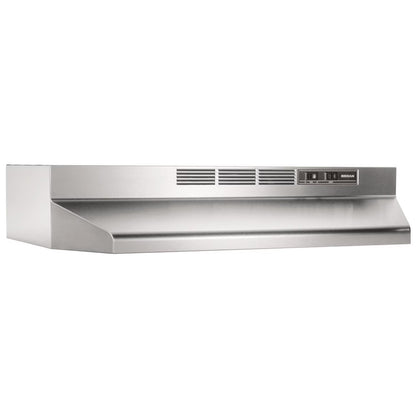 Broan 24 Inch Stainless Steel ADA Capable Non Ducted Under Cabinet Range Hood