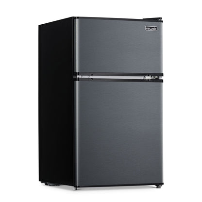 Newair 3.1 Cu. Ft. Compact Mini Refrigerator with Freezer in Gray