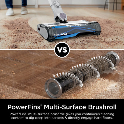 Shark Detect Clean & Auto Empty System, Cordless Stick Vacuum Cleaner- PowerFins Brushroll, LED Headlights