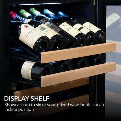 Whynter 24 inch Wine Cooler Refrigerator, 54 Bottle Wine Fridge with Stainless Steel Glass Door