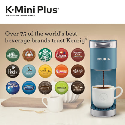 Keurig K-Mini Plus Single Serve K-Cup Pod Coffee Maker, Evening Teal