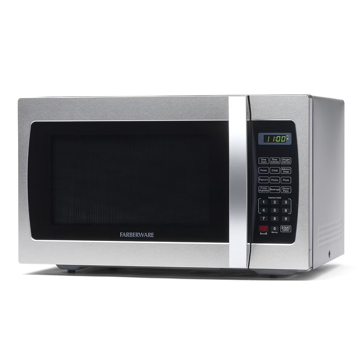 Farberware Smart Sensor Countertop Microwave Oven with LED Lighting & Child Lock, 1.3 Cu Ft