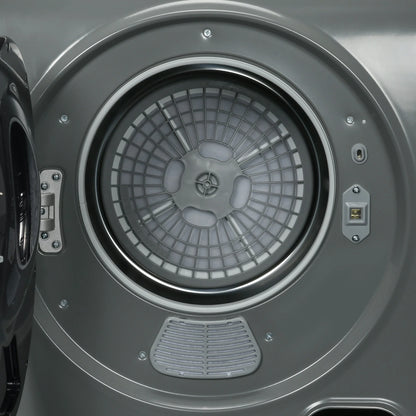HOMCOM 1.5 cu Ft 120V Charcoal Gray Electric Dryer