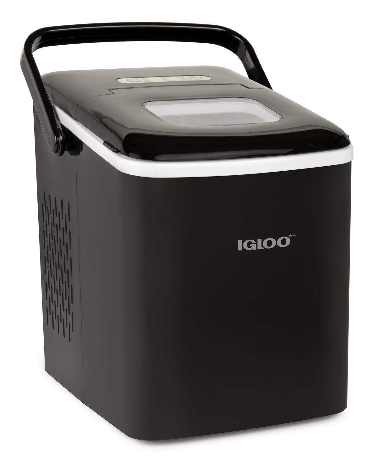 Igloo Handled Automatic Ice Machine Self Cleaning Countertop Ice Maker with Scoop, Aqua