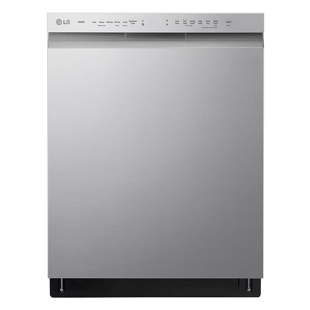 LG ADFD5448AT 24 inch 48dBA Stainless Front Control Dishwasher with QuadWash
