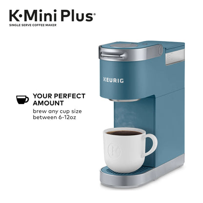 Keurig K-Mini Plus Single Serve K-Cup Pod Coffee Maker, Evening Teal