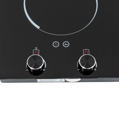 2100W Electric Induction Cooktop Stove Top 2-Burner Touch Control + Child Lock