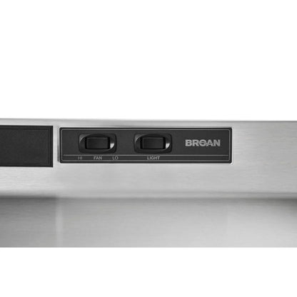 Broan 30-Inch Convertible Under-Cabinet Range Hood, 160 CFM, Black