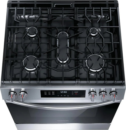 Frigidaire FCFG3062AS 30" Gas Range with Steam Clean, Stainless Steel