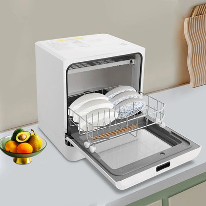 Portable Mini Dishwasher, Countertop Dishwasher, Household Mini Dishwasher for Homes, Kitchens, Small Houses, Apartments, Dormitories