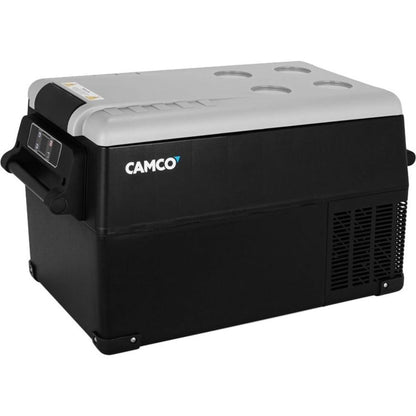 Camco Mobile App control Portable Refrigerator with 7-foot AC adapter Plastic/Polymer Black, 28lb