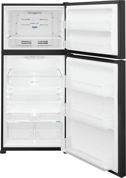 Frigidaire FFTR2045VB 20 Cu Ft Garage Ready Top-Freezer Refrigerator, Black