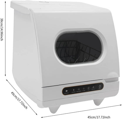 Portable Countertop Dishwasher Compact Dishwasher with 5 Washing Programs,Leak-Proof Dry Dishwasher for Houses,Apartments,Dorms