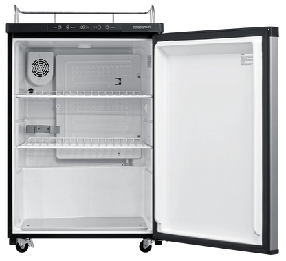 Edgestar Br3002 24" Wide Kegerator Conversion Refrigerator For Full Size Kegs - Black
