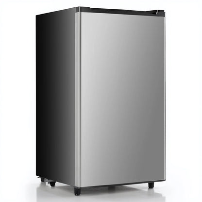 Upgraded Mini Fridge with Freezer, Compact Single Door, 3.2 Cu.Ft , Adjustable Thermostat, Low Noise, Perfect for Bedroom, Dorm, Office, 17.5" D x 17.7" W x 31.5" H, Black