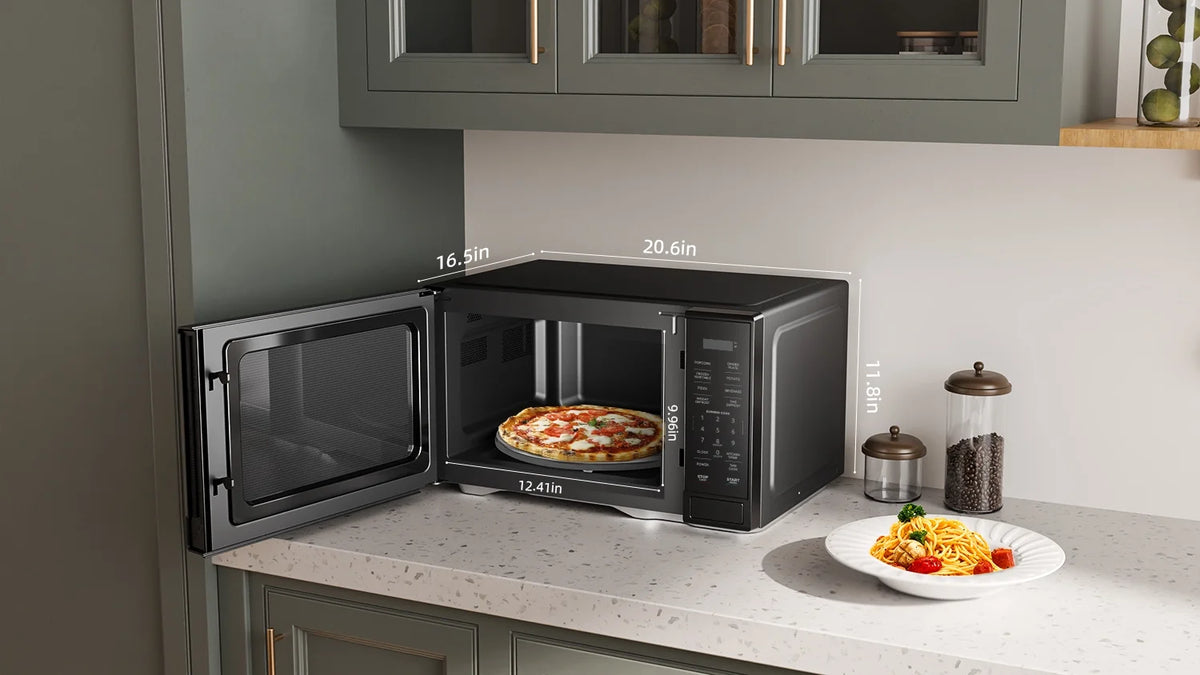 Mainstays 1.1 cu ft Microwave Oven in black