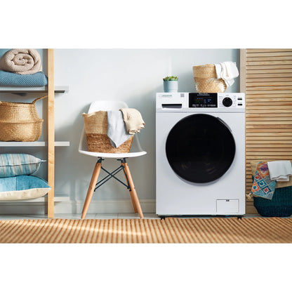 Equator 1.6cf 110V Vented/Ventless Sani Combo Washer Dryer Pet Cycle + Pedestal