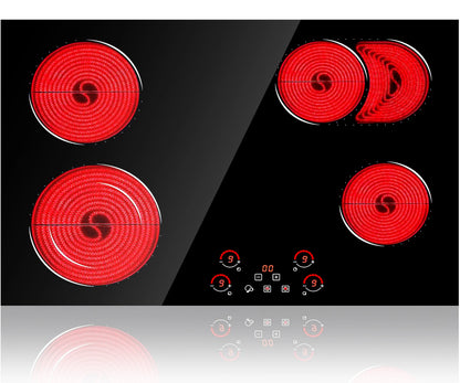 Ramblewood 4 Burner 30" Electric Cooktop, Ec4-70, 7200W