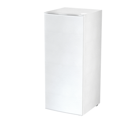 Auseo 7 Cu. ft. Upright Freezer with 4 fixed grid shelves, Space Saving, Adjustable Temperature Controls, Garage Ready deep Freezer, Manual Defrost, White