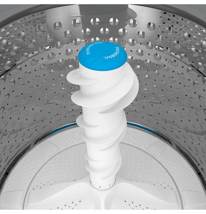 GE Appliances 4.9 cu ft White Top Load Washing Machine with Smarter WashTechnology and FlexDispense