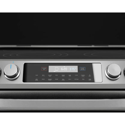 Midea 30-In Slide-In Electric Range with Wi-Fi Connectivity and Fan Convection, Stainless Steel,  MES30S2AST