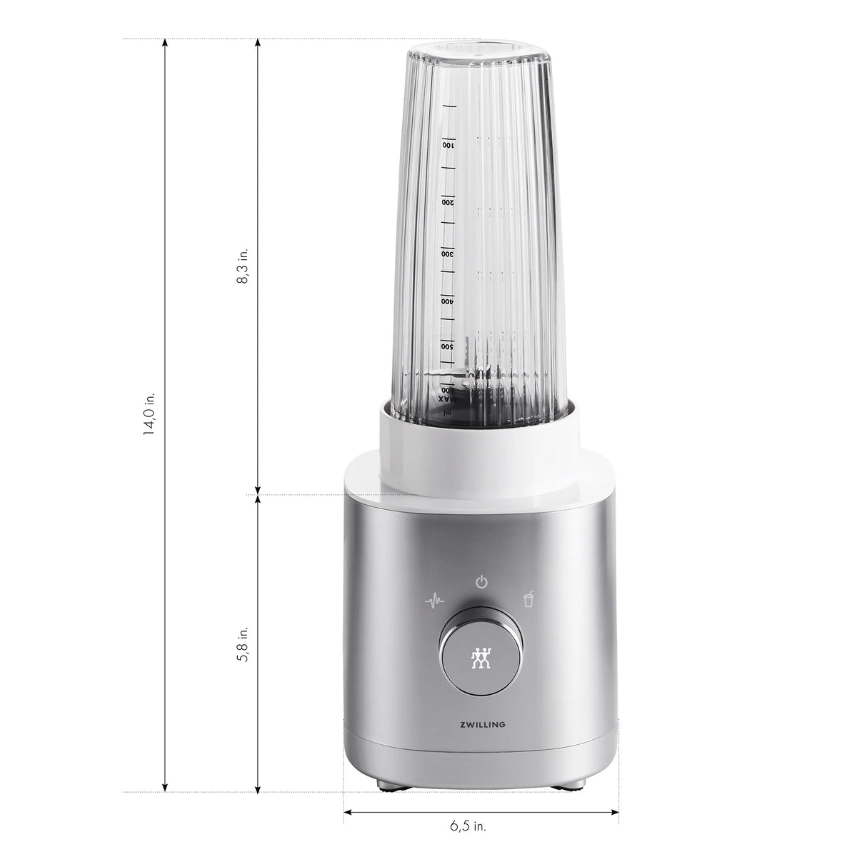ZWILLING Enfinigy 20-oz. Personal Blender, Smoothie Blender, Silver