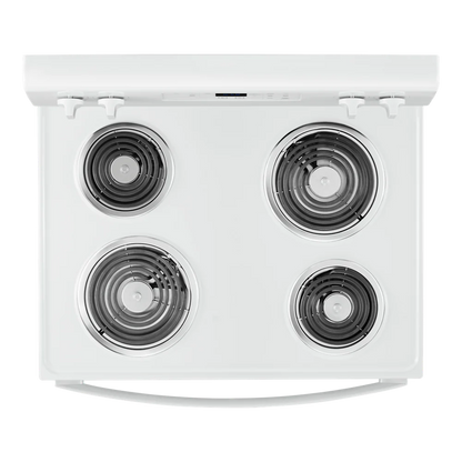 WHIRLPOOL WFC315S0JW 30" freestanding coil electric range