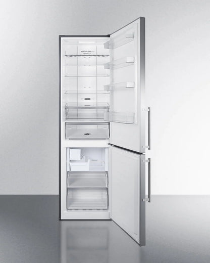 24" Wide Bottom Freezer Refrigerator With Icemaker, RHD