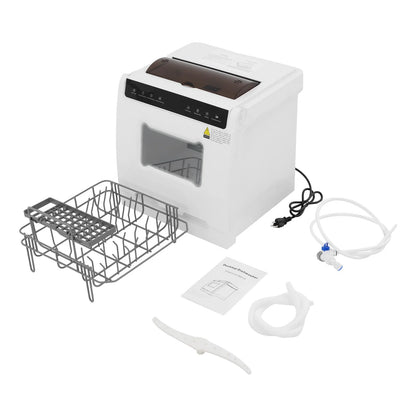 Compact Dishwasher, 18.11in Width with 4-6 Place Settings, 5 Wash Modes and Disinfection Function, Ideal for Apartments and RVs