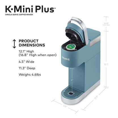 Keurig K-Mini Plus Single Serve K-Cup Pod Coffee Maker, Evening Teal