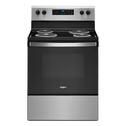 WHIRLPOOL WFC150M0JW 30" freestanding coil electric range