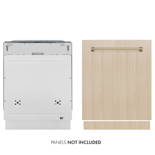 Zline Dwmtz-24-Cb 24" Wide 16 Place Setting Built-In Panel Ready Top Control Dishwasher -