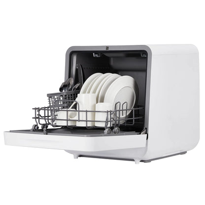 Riedhoff Portable Countertop Dishwasher with Large Display Dual Water Inlet Modes,72�� Hot Air Drying