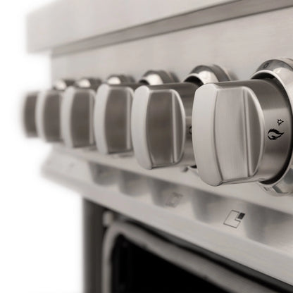 ZLINE 24" Professional Dual Fuel Range with Color Door Options (RA24)