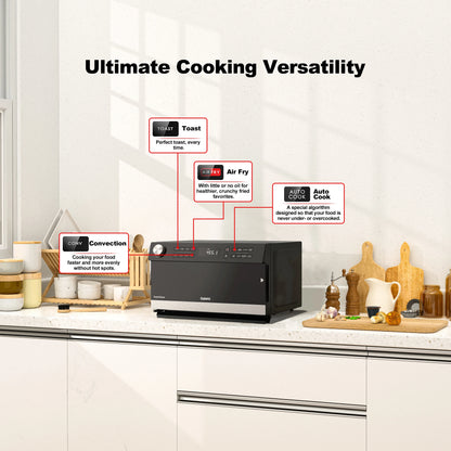 Galanz GTWHG09S1A09 0.9 Cu. ft. Toastwave 4-in-1 Multifunctional Oven, Stainless Steel